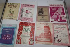 Vtg Broadway Sheet Music Lot 8 Tammy My Fair Lady Love Story