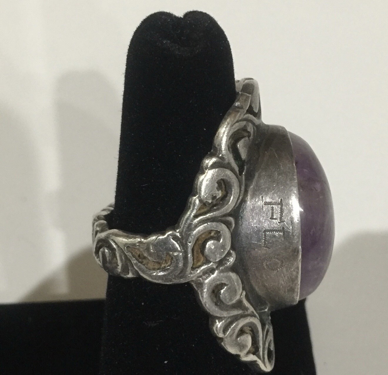 Sterling Silver Ring Intricate Scroll Taxco Mexic… - image 3