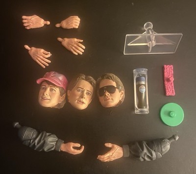 neca back to the future ultimate marty Heads Hands Accessories ONLY (A)