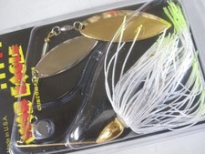 War Eagle Gold Frame Double Willow Spinner Bait 1/2oz #26 Pro's Choice New
