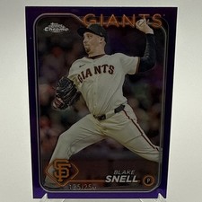2024 Topps Chrome Purple Blake Snell  125/250 San Francisco Giants #218