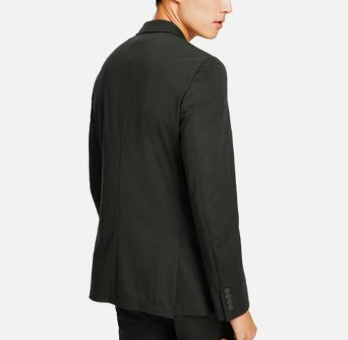 Chaqueta Traje Calvin Klein Modesto Tejida Ajustada Oliva Elastizada 44 L $360 MODE17RY0015 Foto 2 de 4