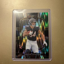 2025 Select - Premier Level Colston Loveland #172 Black & Green Shock Prizm (RC)