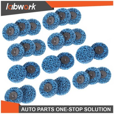 Labwork Quick Change Easy Strip & Clean Discs For Paint Rust Blue 25 Pack 3 Inch