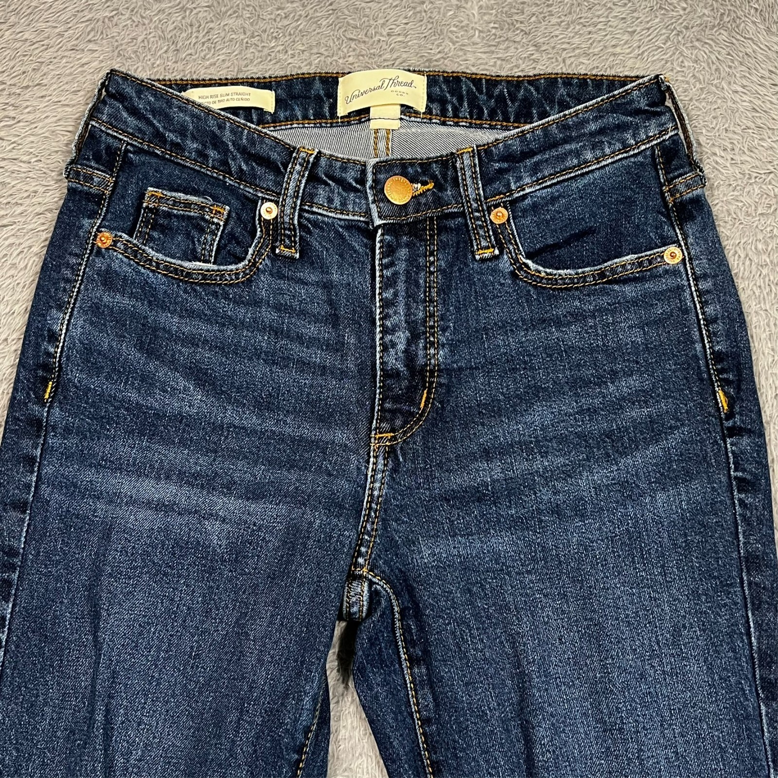 Universal Thread Jeans Slim Straight Distressed H… - image 2