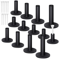23 Pieces Rubber Golf Tees Set Tees Holders for Driving Range Mats Value Rubb...