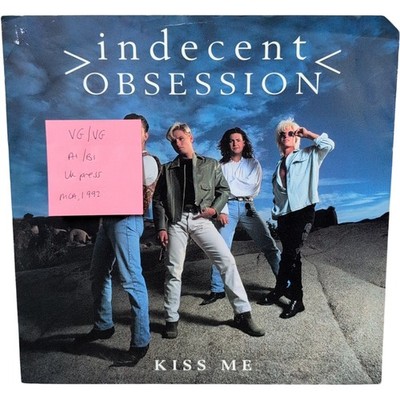 Indecent Obsession Kiss Me Vinyl Record VG/VG MCST1615 1992