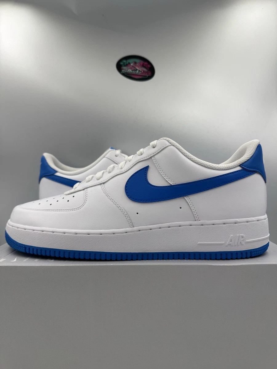 Preços baixos em Nike Air Force 1 Low White Photo Blue | eBay