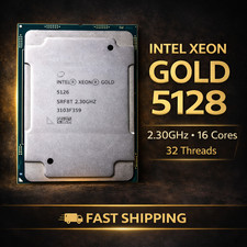 Intel Xeon Gold 5128 2.30GHz 16-Core 22MB L3 FCLGA3647 SRF8T Server CPU