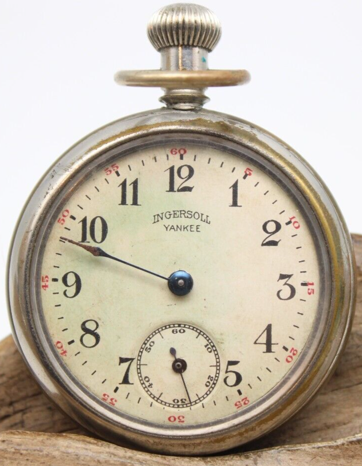INGERSOLL YANKEE POCKET WATCH 39312491 49.3mm RUNS (FP2) eBay