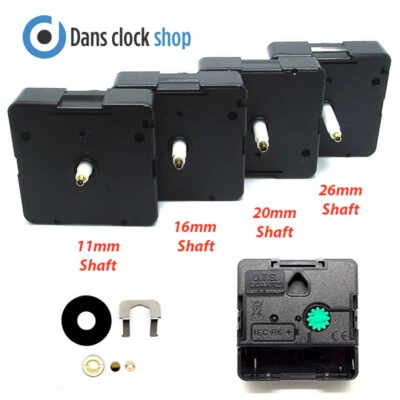 UTS & Junghans Quartz High Torque Euroshaft German Clock Movement Mechanism