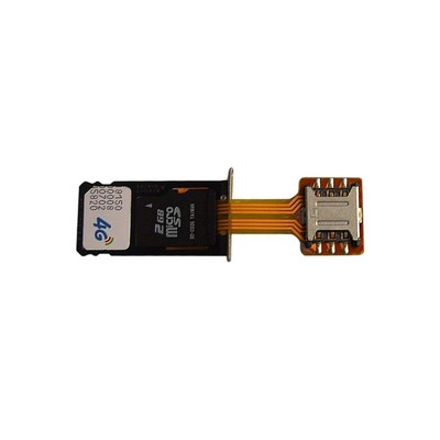 Double Dual SIM Card Micro SD Adapter for Android Phone Extender Nano to NAMO H