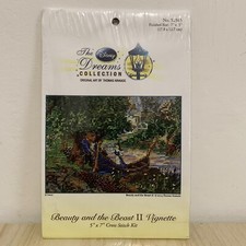 Thomas Kinkade Disney Dreams Cross Stitch Beauty And The Beast 2 Vignette