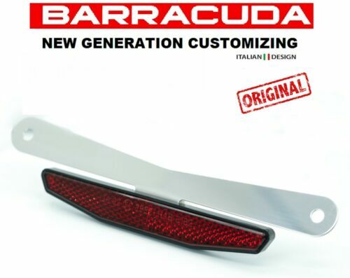 PORTATARGA MOTO SUPPORTO UNIVERSALE IN PLASTICA 185x190mm NERO PER - Foto 11