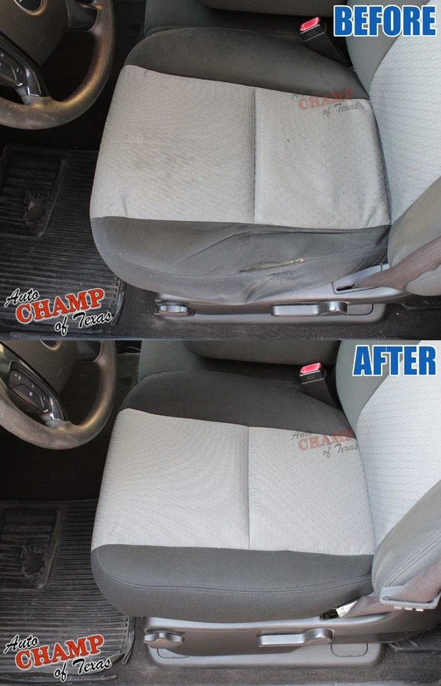 07-14 Chevy Silverado 1500 2500 3500 -Driver Side Bottom Cloth Seat Cover Gray - Image 2 of 4