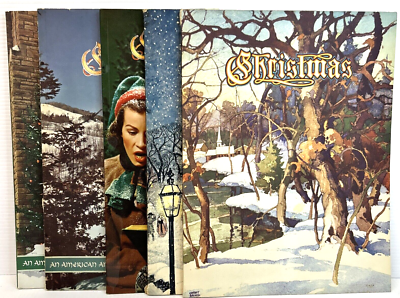 洋書 50years ofChristmasTables 1950s - Christmas Annual of Literature and Art - 5 magazine issues