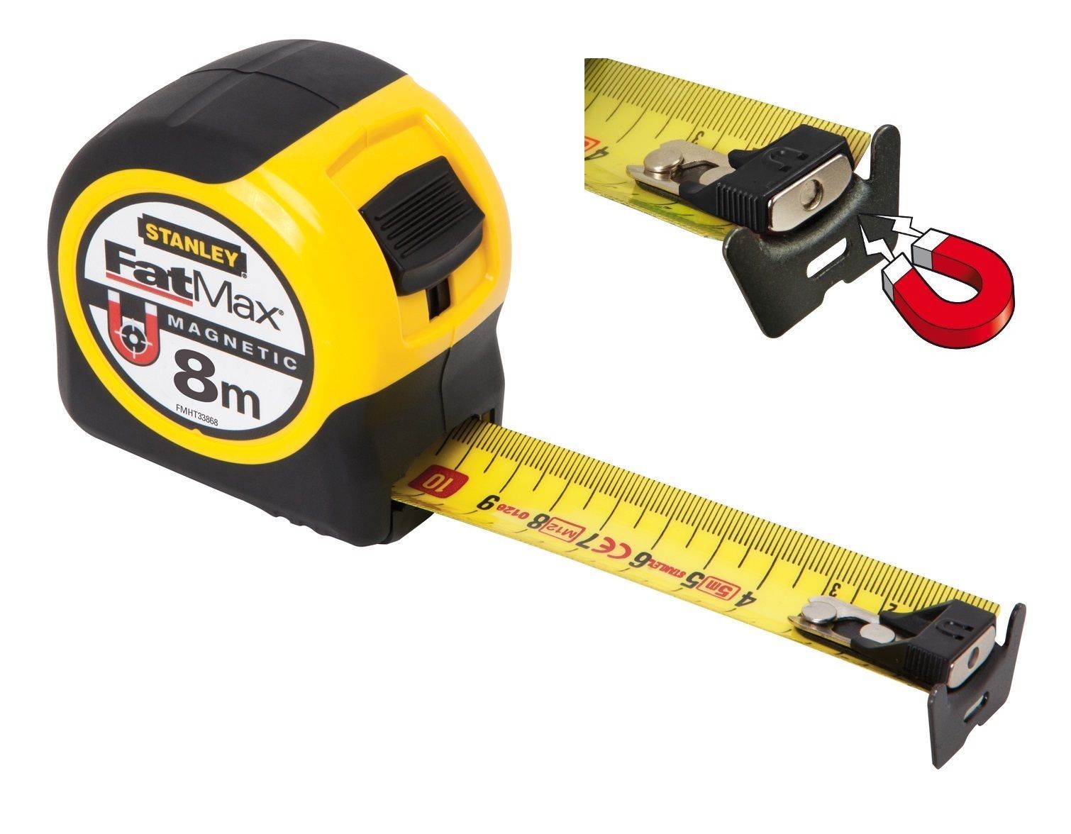 Stanley Flessometro metro estensibile 8m magnetico Professionale FMHT0-33868