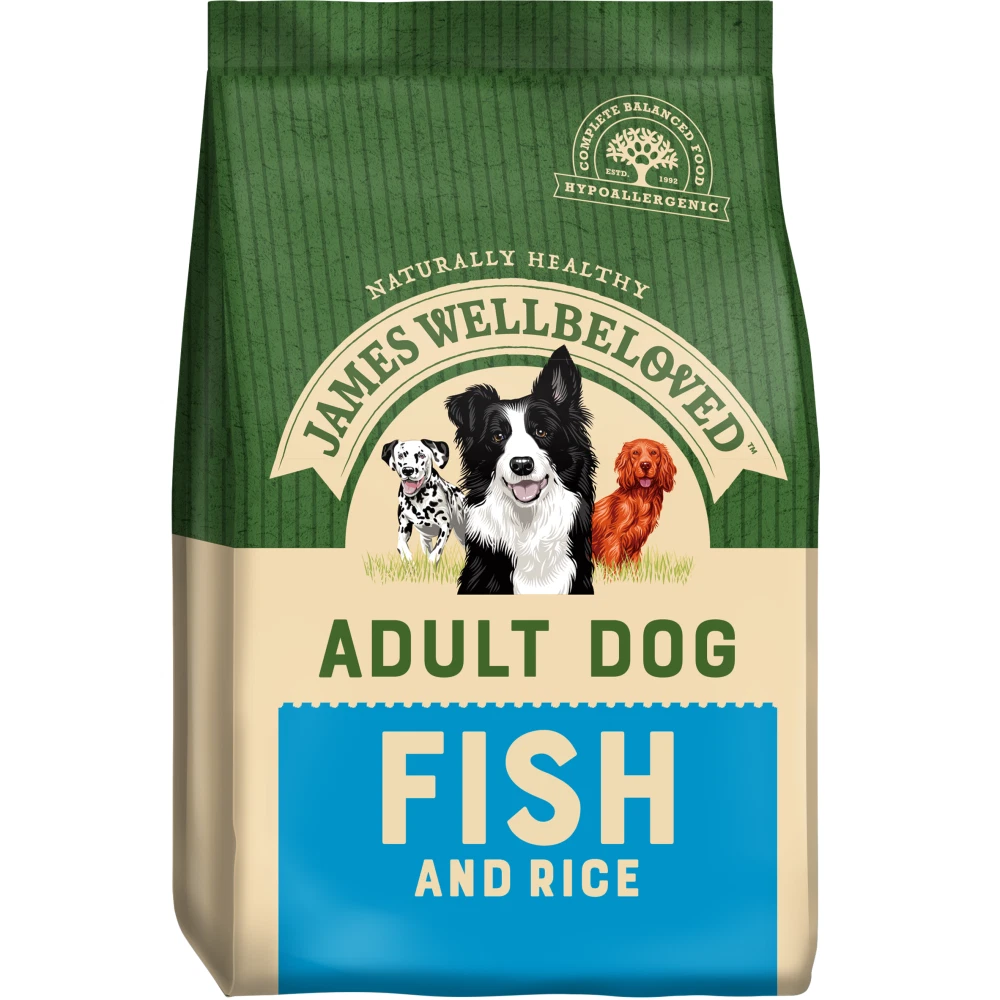 James Wellbeloved Adult Fish and Rice Hypoallergenic Gluten Free