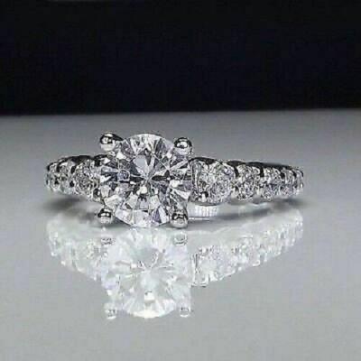 Neu Sterling S925 Silber zeitloser klassischer Cluster Ring echtes Schnäppchen Gr. 52