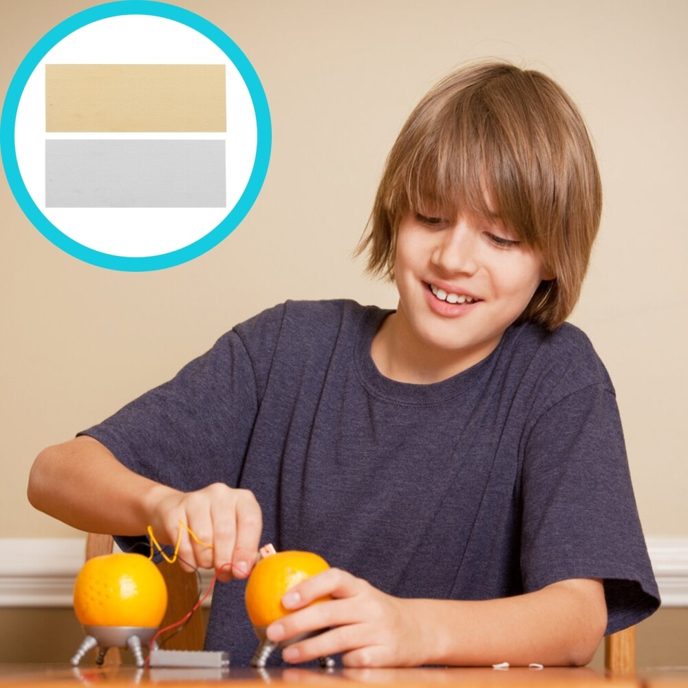 10 Pairs Electrode Zinc Sheet Copper Scientific Experiment Supplies Child