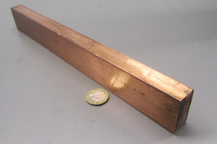 Barre De Cuivre H02 - 3/4 Pouce D'épaisseur X 2 Pouces De Large X 1 Pied De Long - Neuf