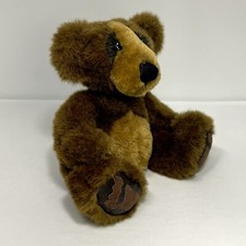 First and Main Teddy Bear Plush Woebegone Stuffed 10  Brown Bear Vinyl Paws