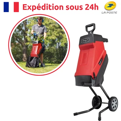 Broyeur de Végétaux Électrique et Facile à Utiliser Déchets Verts 2400W - Photo 1/4