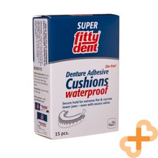 FITTYDENT Super Zahnersatz Selbstklebend Kissen 15 Strips Wasserfest Sicher Hold