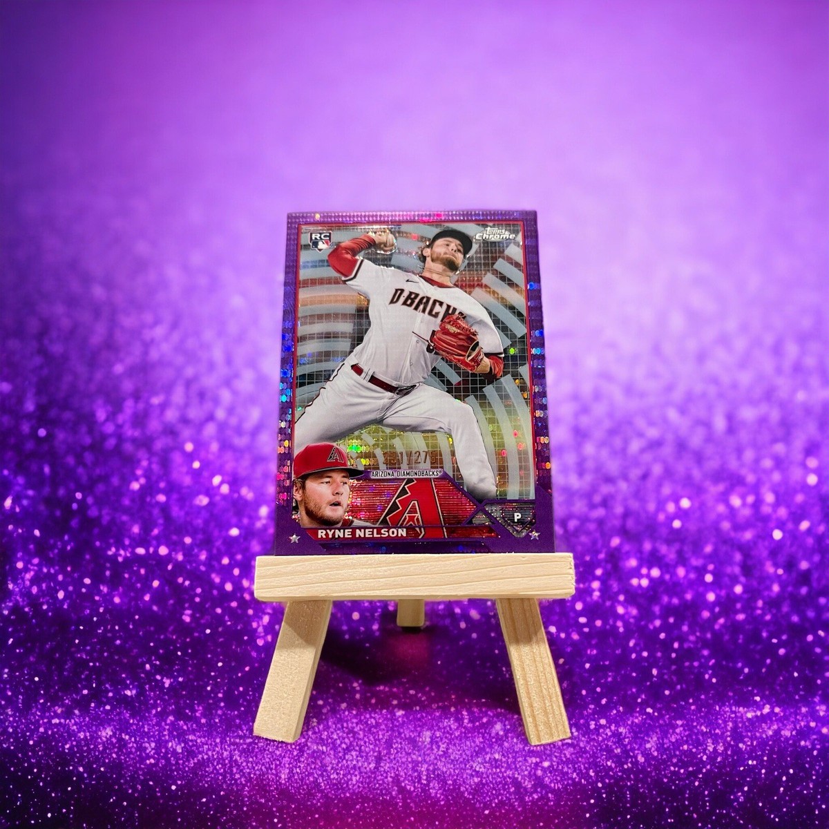 2023 Topps Chrome RYNE NELSON Purple Sonar Refractor RC 231
