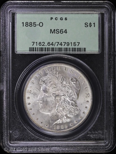 1885-O $1 Morgan Silver Dollar PCGS MS 64 | OGH Uncirculated UNC BU