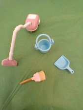 Sylvanian Families Cleaning Maid Hotel Spares Hoover Dustpan Brush Accessories 