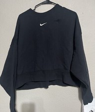 Nike Sportswear Fleece Women's Over-Oversized Sweatshirt Black - M