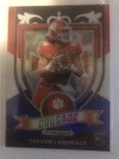 2021 prizm trevor lawrence crusade red white and blue # 161 ROOKIE CARD!!! JAGS!