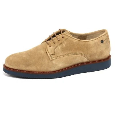  B1018 scarpa classica BASE LONDON GARRICK beige shoes men - Bild 1 von 4