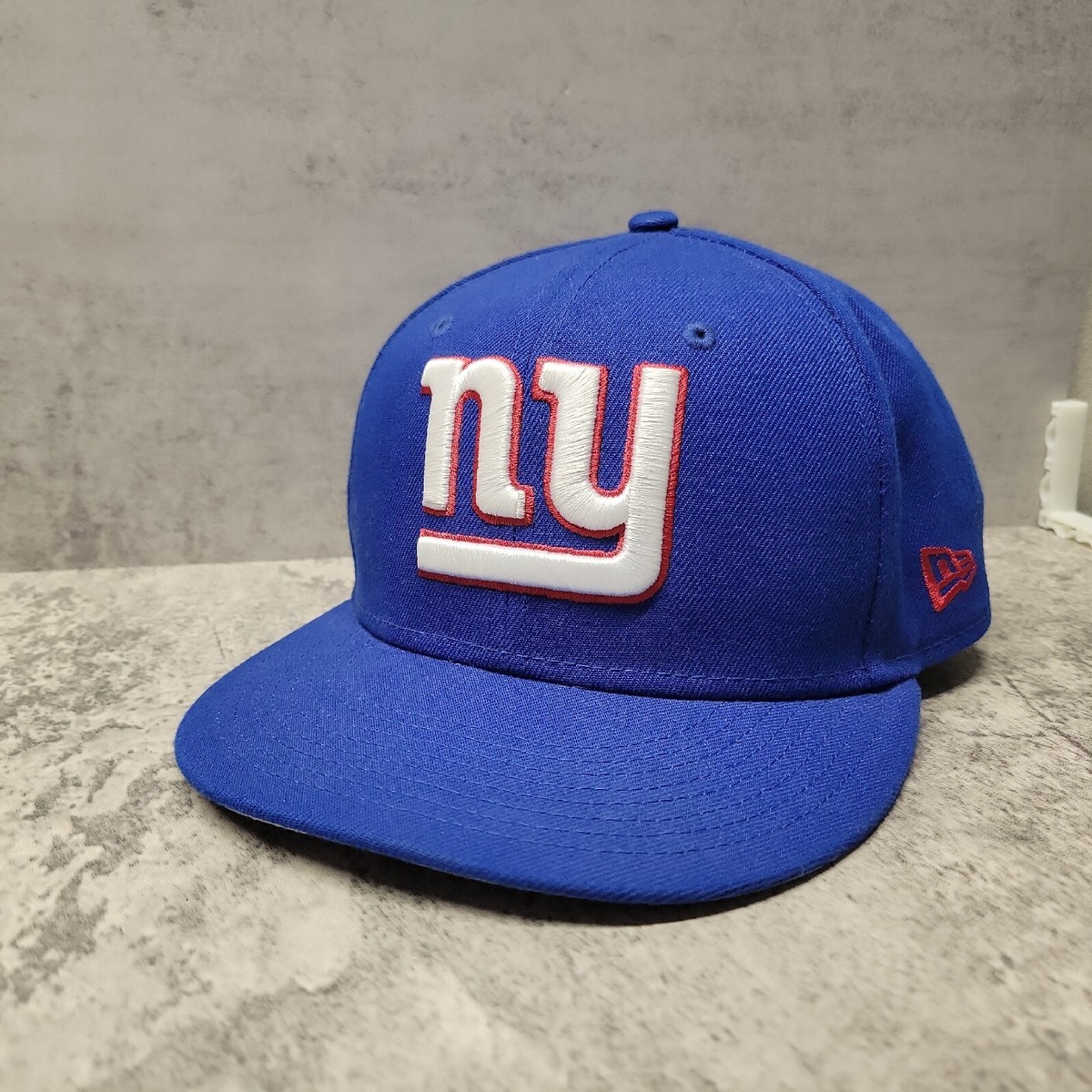 NY GIANTS New Era Hat NFL Blue Red Embroidered 7 55.8 cm Football