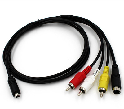 AV A/V TV Video Cable Cord Lead For Sony Camcorder Handycam DCR-SR80 DCR-SR90