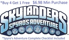 *Buy 4=1Free Skylanders Spyros Adventure Complete UR Set w ✓List *$6.98Minimum👾