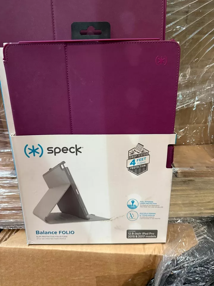 Speck Balance Folio Case and Stand for 12.9" iPad (2017) Purple/Magenta Pink - Image 4 of 4