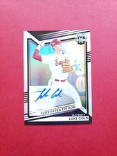 2022 Elite Extra Baseball Luke Gold Auto Detroit Tigers Rookie Prospect #147