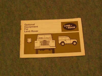 Land Rover Sonderausstattung Prospekt & Preisliste #605635 Top Zustand