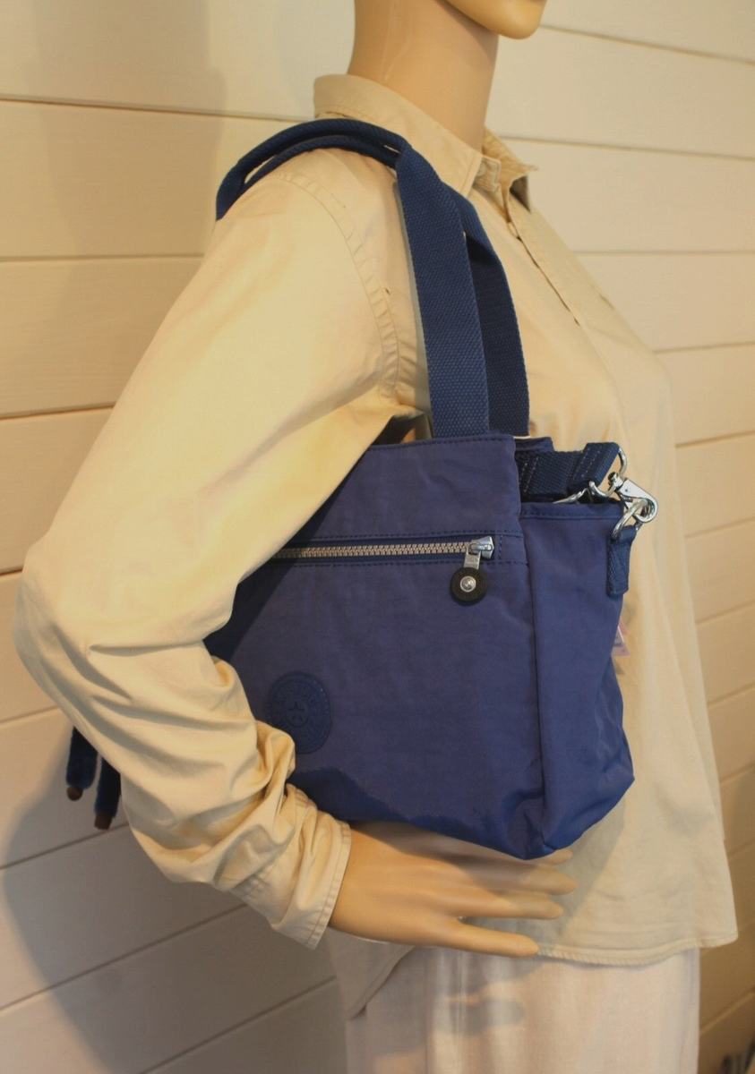 Kipling レディース Elysia クロスボディ 軽量 マルチコンパートメント マグネットスナップポケット ショルダーバッグ, ブラックノワール, 11.5\