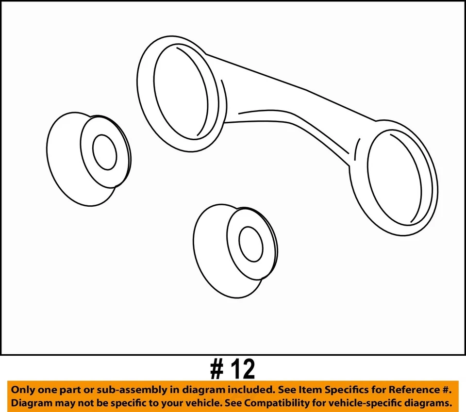 GM OEM 96-23 LaCrosse Exhaust Components-Muffler Pipe Hanger 23156335 - Image 2 of 2