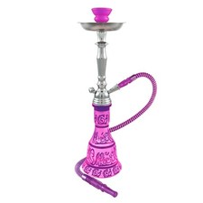 Juego de cachimba púrpura de 20" - Hieros de Premium Hookah Shisha 1 manguera