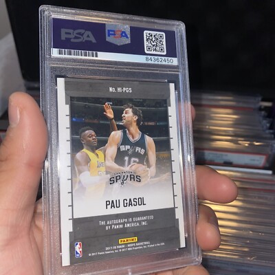 2017-2018 NBA Hoops Ink Pau gasol autograph #/25 No. HI-PGS | eBay