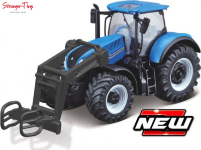 Maisto New Holland T7.315 HD mit Ballengreiferschaufel Mini Arbeitsmaschine 3 Scale Car