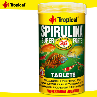Tropical 250 ml Spirulina Super Forte Tablets für Pflanzen fressende Fische