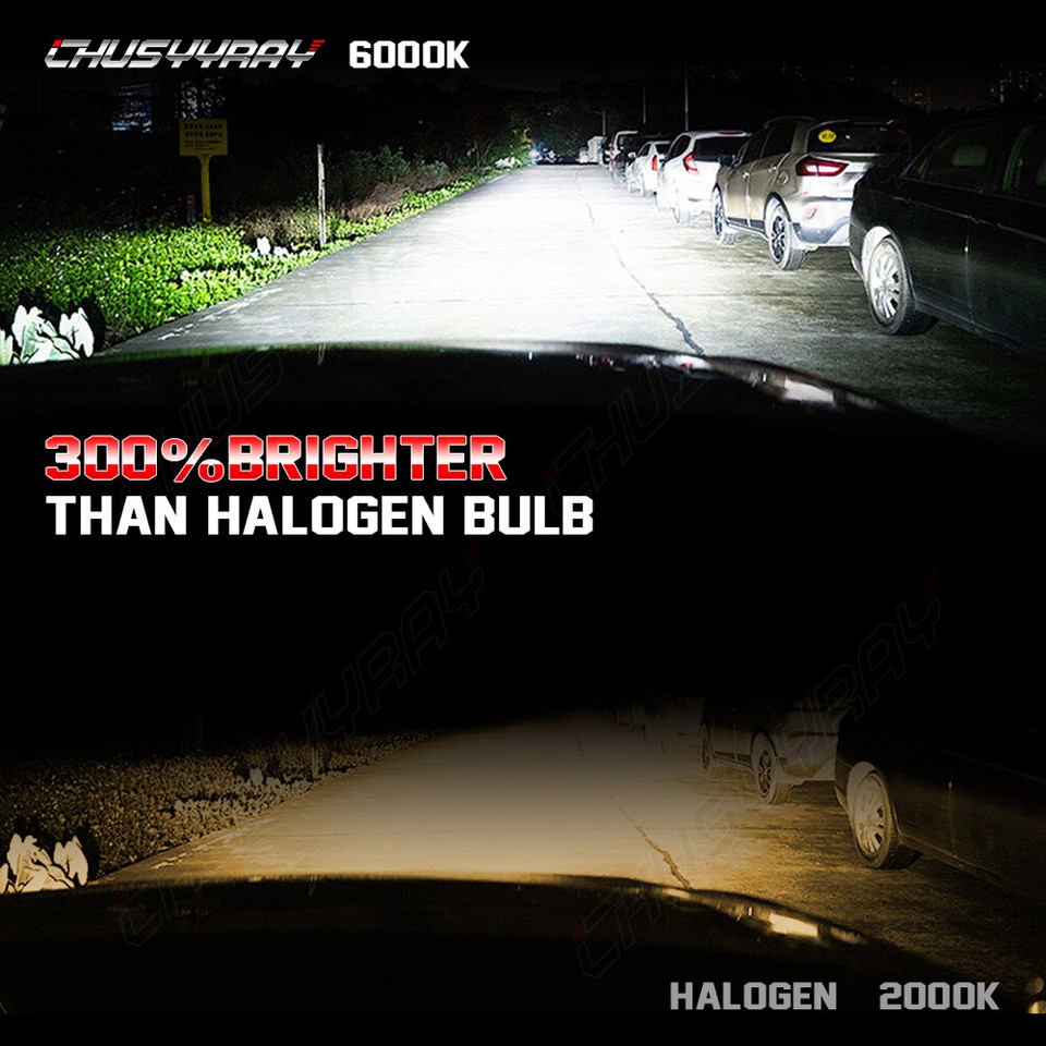 2pc 7x6" 5x7" inch LED Headlights Hi/Lo Beam for Chevy Malibu 197881