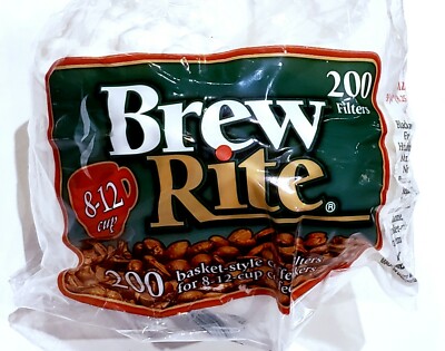 600 ct Brew Rite BASKET 8-12 cup Paper COFFEE FILTERS 3 1/4" Round Base   | eBay