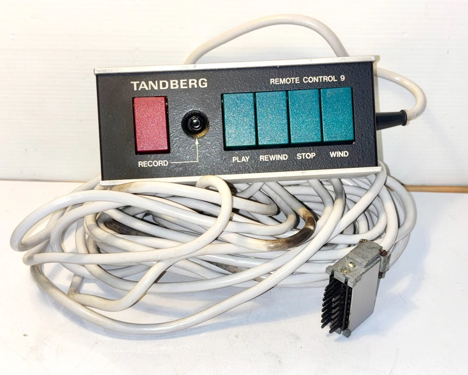 1 NOS Vintage Tandberg Control Remoto 9 (Cable de Señal de 10 Metros de Largo) Foto 3 de 4