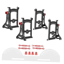  1/10 RC Setup Station Aluminum RC Setup System Setup Gauge Set for 1/10 1/12 